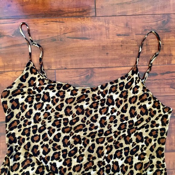 Natori Leopard Print Longer-Length Chemise Nightgown - Picture 3 of 8